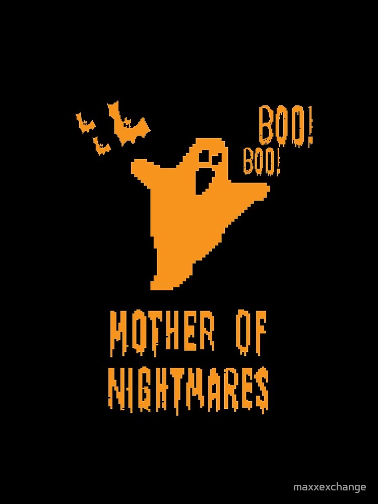 Mother of Nightmares Spooky Scary Pixel Ghost Bat. by maxxexchange