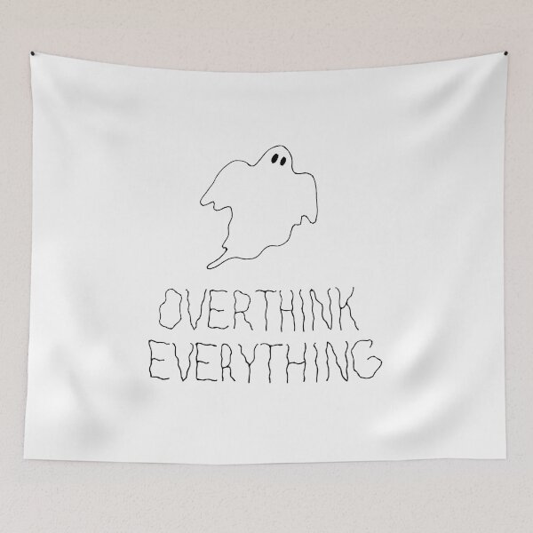 Item preview, overthink everything scary halloween party designed and sold by sillyquestions.