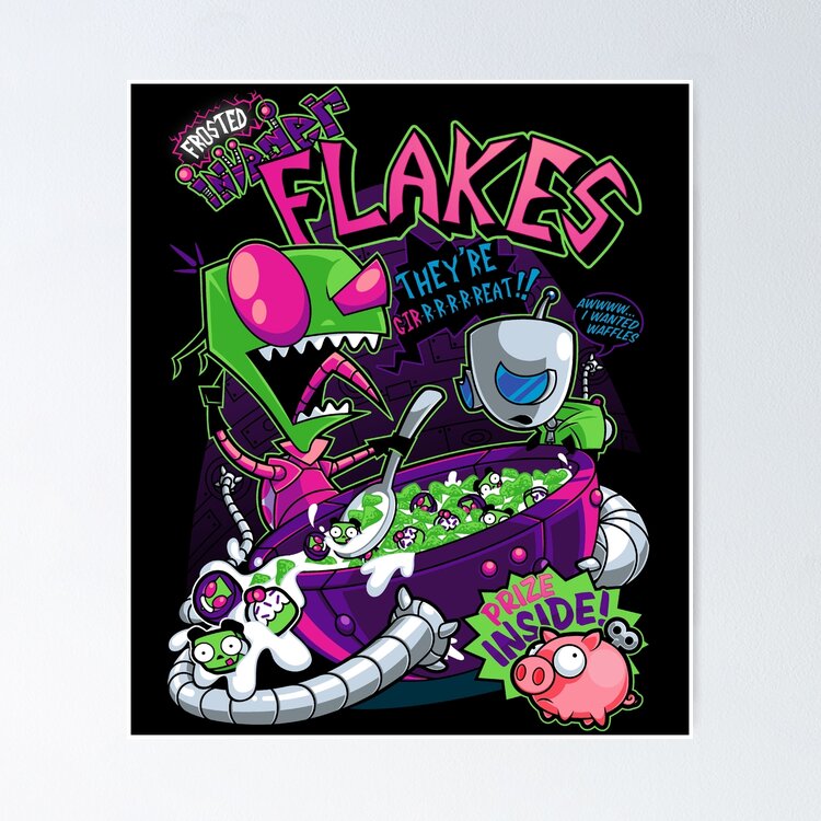 Invader Flakes Sticker