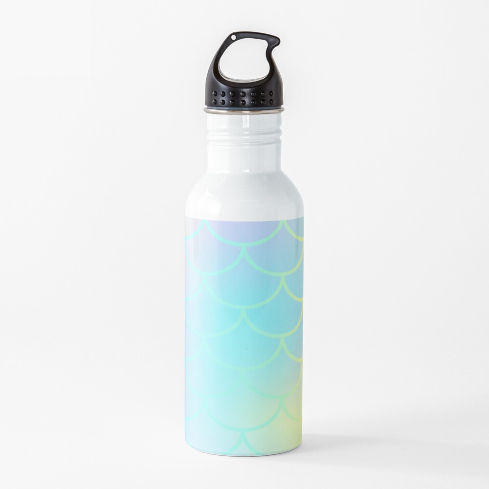 Pastel Rainbow Mermaid  Water Bottle