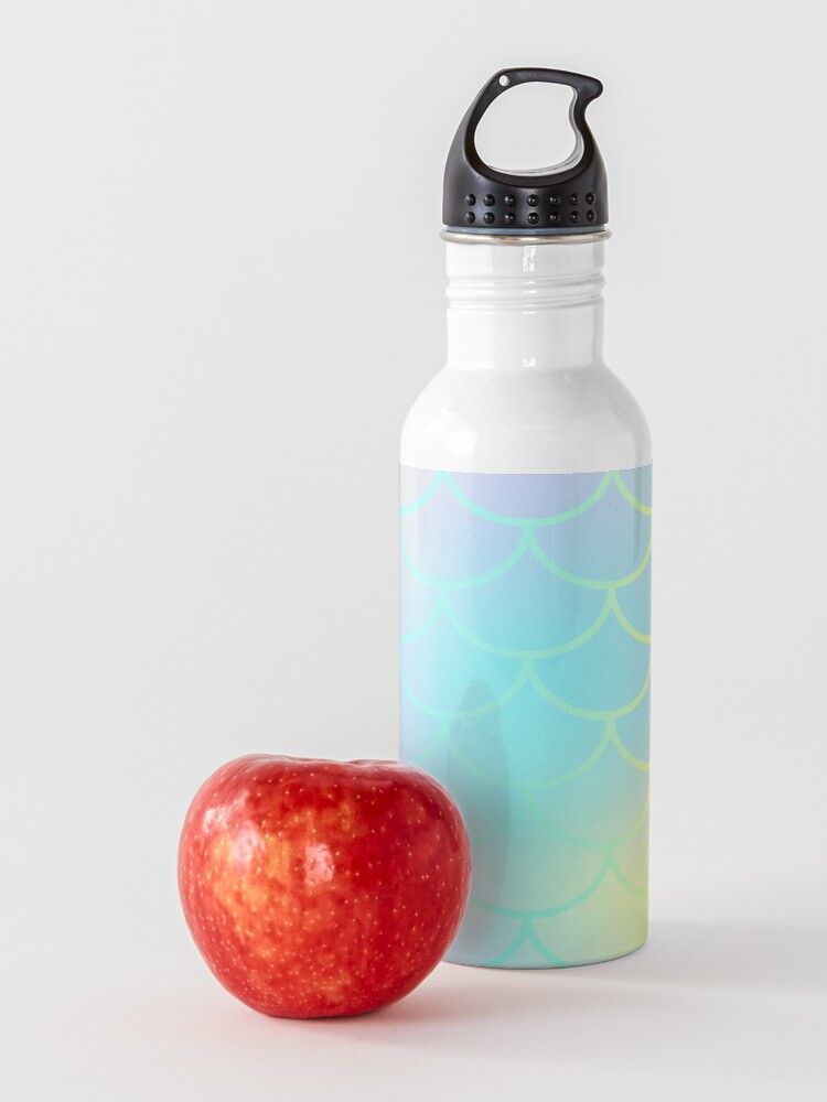 Alternate view of Pastel Rainbow Mermaid Water Bottle