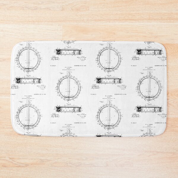 Item preview, Banjo Patent 1906 - Black designed and sold by InkedArtPrints.