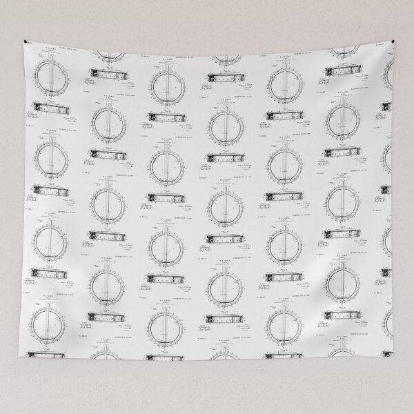 Item preview, Banjo Patent 1906 - Black designed and sold by InkedArtPrints.