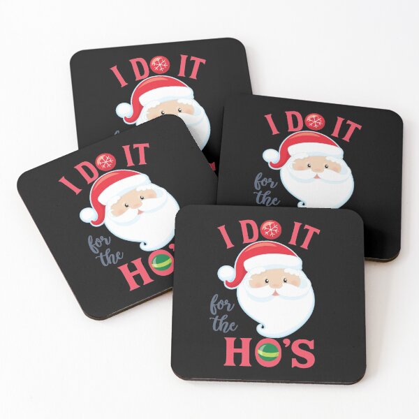 Item preview, I Do It For The Ho's Funny Santa Christmas Holiday Graphic design designed and sold by tronictees.