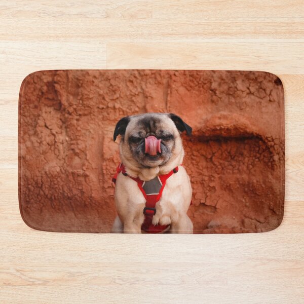 Item preview, Desert Red Rock and Pug Pink Tongue designed and sold by pugventurephoto.