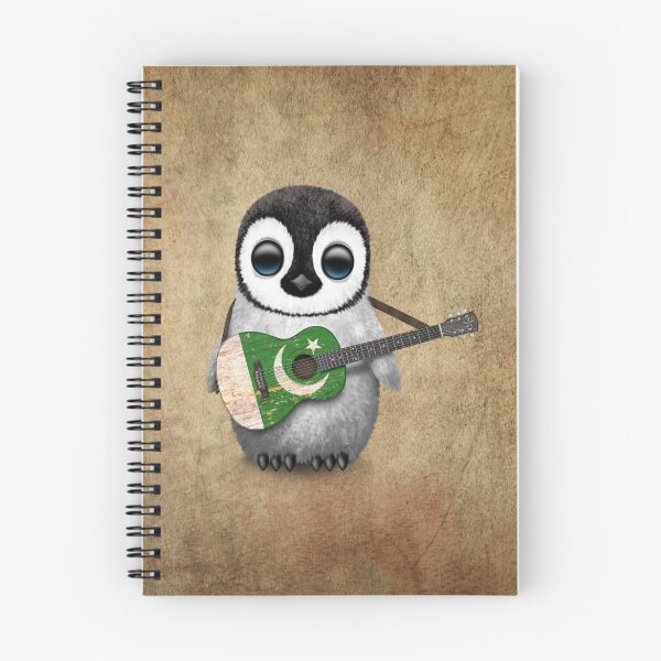 Item preview, Baby Penguin Playing Pakistani Flag Guitar designed and sold by JeffBartels.