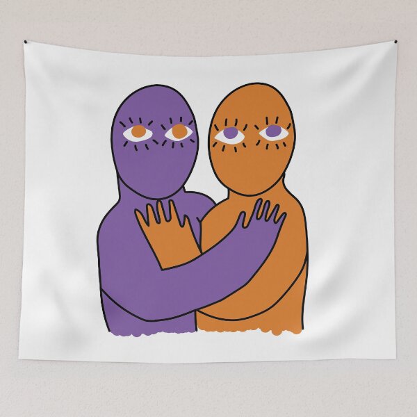 Item preview, purple & orange lesbians designed and sold by celia martin.