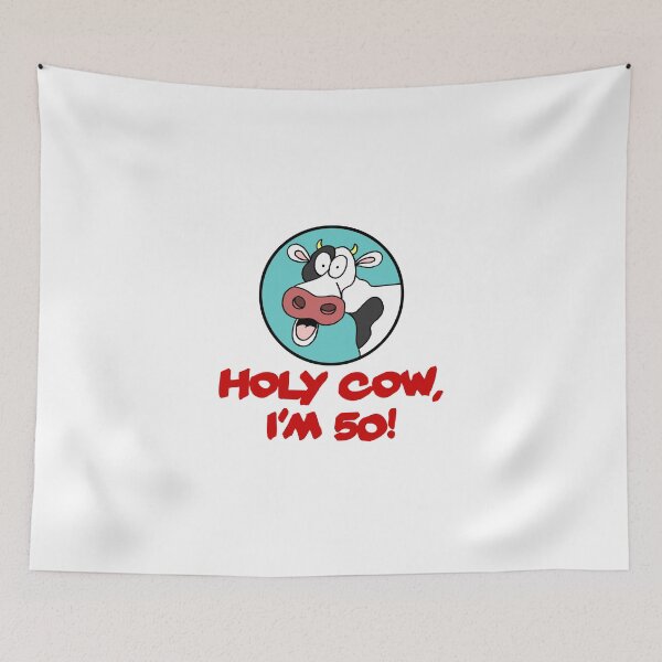 Item preview, Holy Cow I'm 50 Funny 50th Birthday Farmer designed and sold by jaycartoonist.
