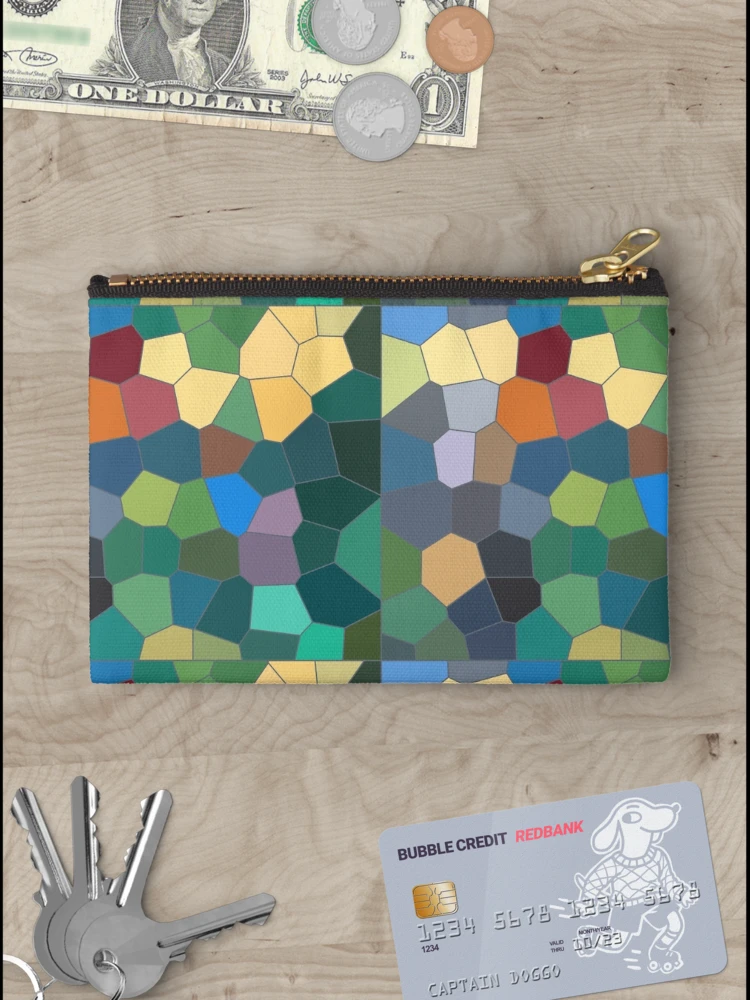 Thumbnail 3 of 4, Zipper Pouch, Stained Glass Rousseau Three designed and sold by Ann Kronick.