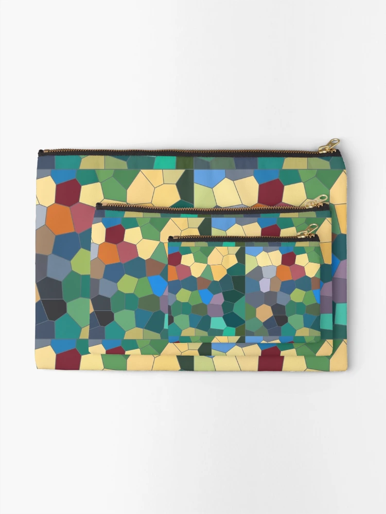Thumbnail 2 of 4, Zipper Pouch, Stained Glass Rousseau Three designed and sold by Ann Kronick.