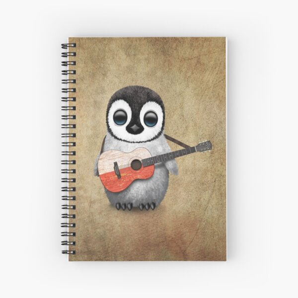 Item preview, Baby Penguin Playing Polish Flag Guitar designed and sold by JeffBartels.