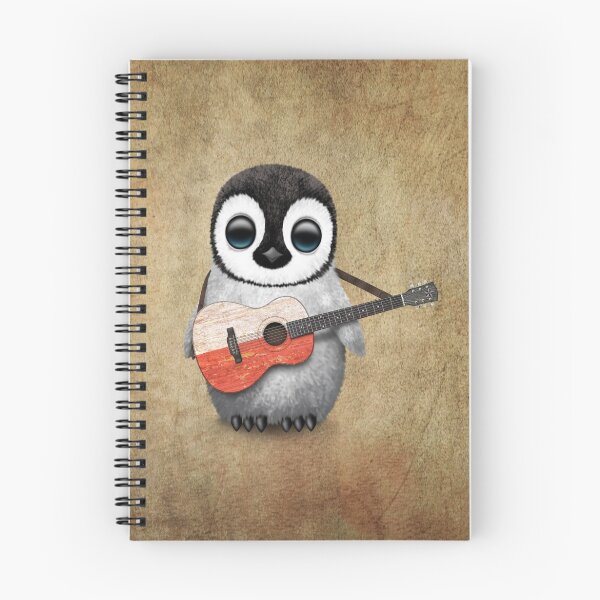 Item preview, Baby Penguin Playing Polish Flag Guitar designed and sold by JeffBartels.