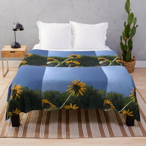 Item preview, Black-Eyed Susans, autumn yellow flowers, blue sky designed and sold by djrunnels.