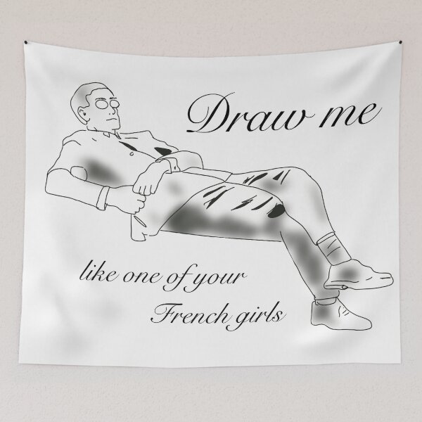 Item preview, Jacob Rees-Mogg Drawn Like a French Girl designed and sold by weavernap.