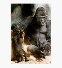 Hanging out with with Dad Photographic Print
