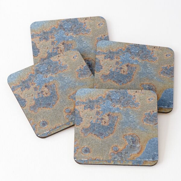 Item preview, black shale surface with iron oxide minerals designed and sold by Zosimus.