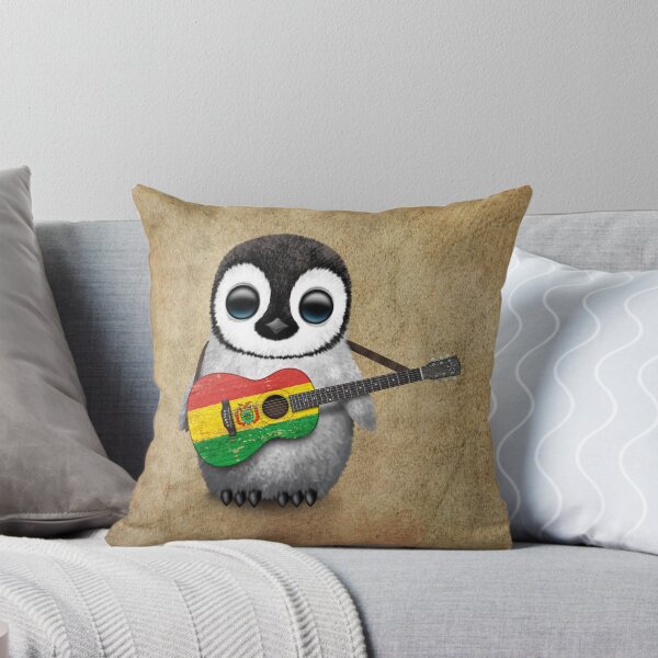 Item preview, Baby Penguin Playing Bolivian Flag Guitar designed and sold by JeffBartels.