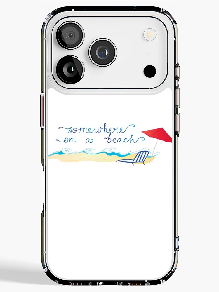 Thumbnail 1 of 5, iPhone Case, Somewhere on a Beach Sticker designed and sold by RipDesigns.