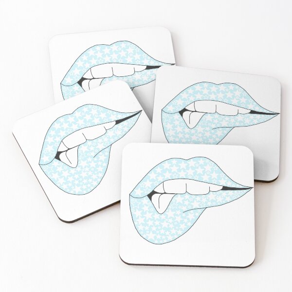 Item preview, blue star lips  designed and sold by aprilconway.