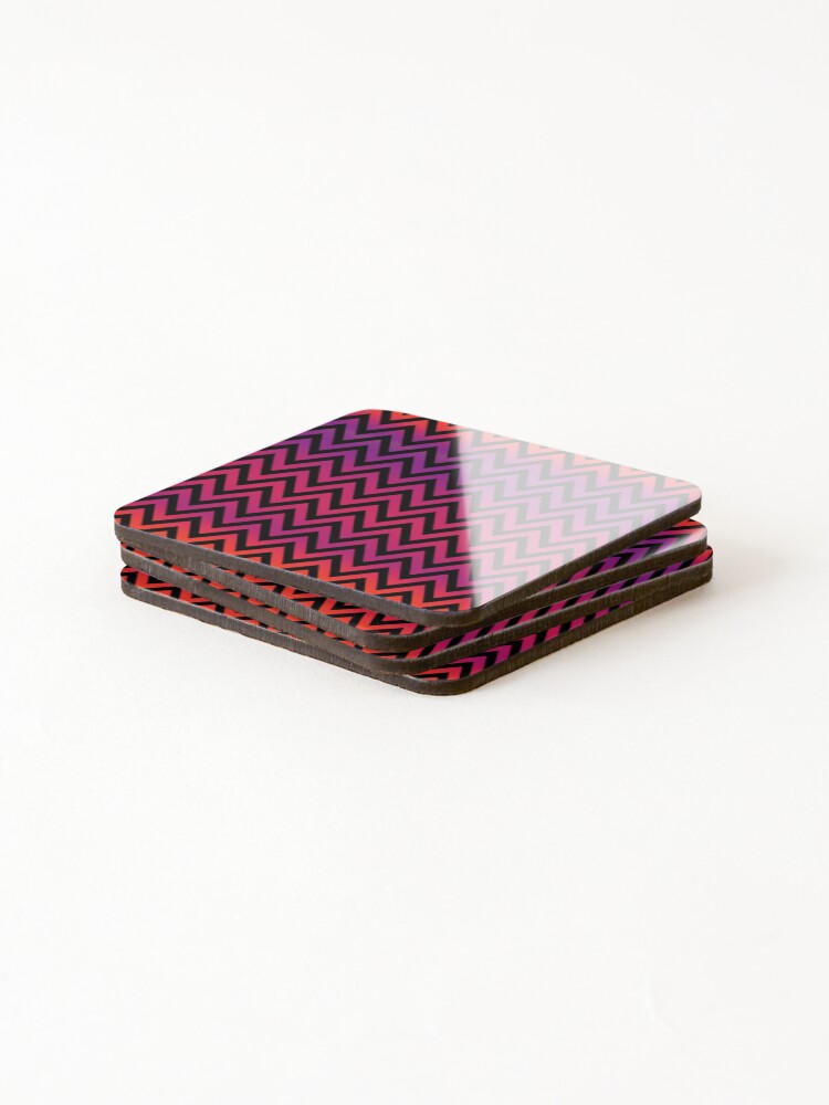 Thumbnail 4 of 5, Coasters (Set of 4), Chevron Pattern designed and sold by RoyalSunGate.