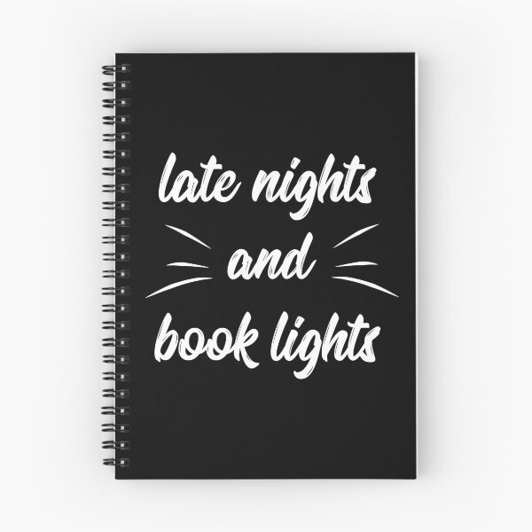 Item preview, late nights and book lights designed and sold by BetweenTwoPages.