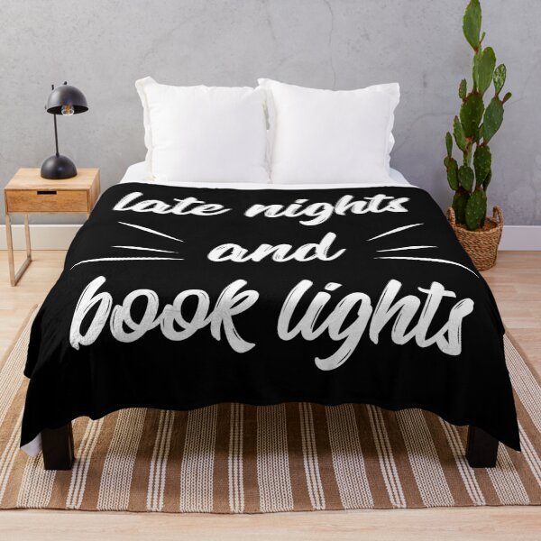 Item preview, late nights and book lights designed and sold by BetweenTwoPages.