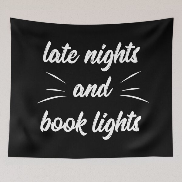 Item preview, late nights and book lights designed and sold by BetweenTwoPages.