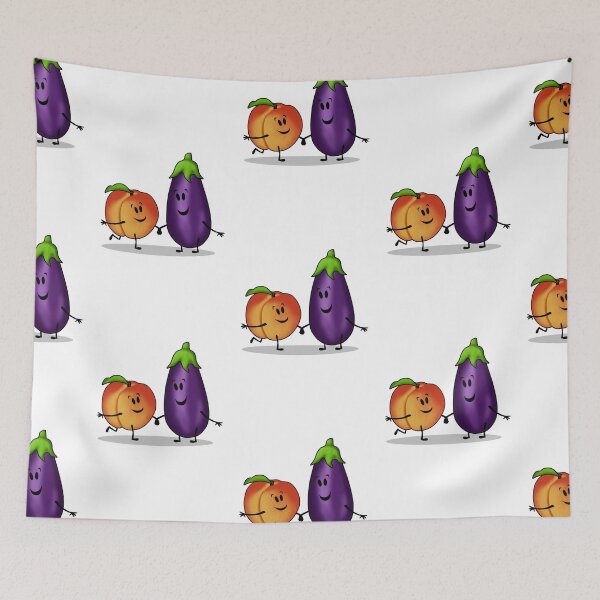 Item preview, Eggplant and Peach designed and sold by Godsibi.