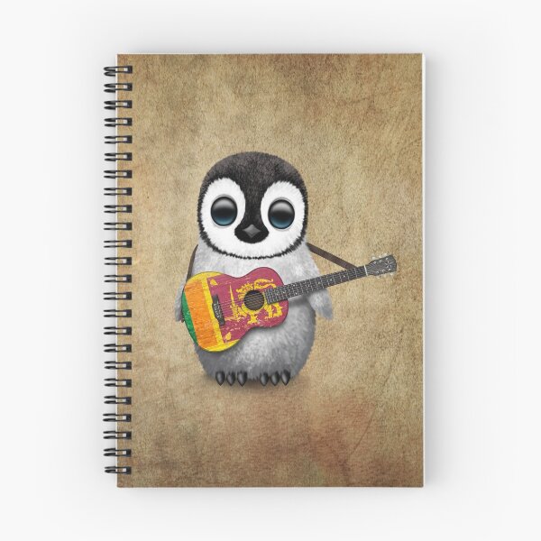 Item preview, Baby Penguin Playing Sri Lanka Flag Guitar designed and sold by JeffBartels.