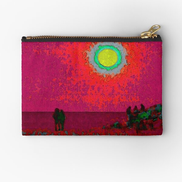 Luna on the Beach Zipper Pouch