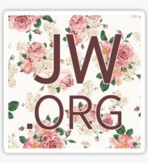 JW.org (peach rose and pink) Sticker