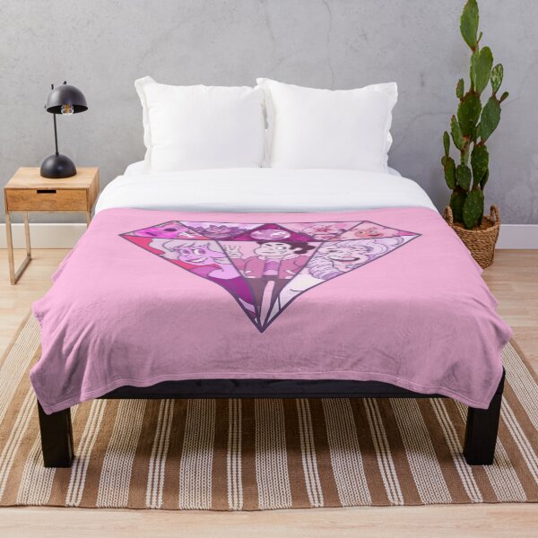 Pink Steven Universe Diamond Throw Blanket