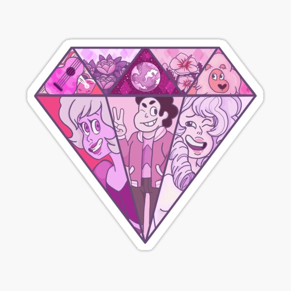 Pink Steven Universe Diamond Sticker
