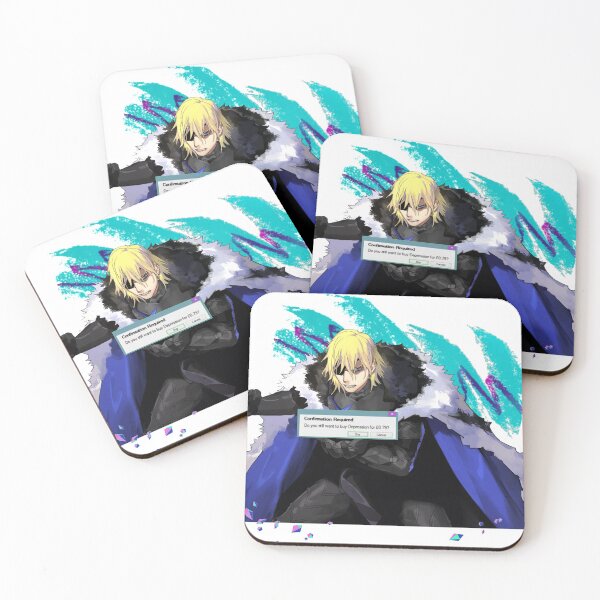 Item preview, Fire Emblem Three Houses - Dimitri vaporwave aesthetic Blue Lions designed and sold by mik kan.