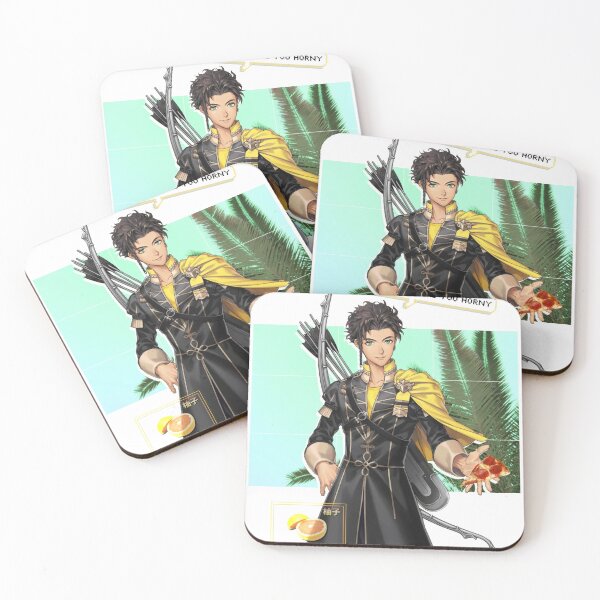 Item preview, Fire Emblem Three Houses - Claude vaporwave aesthetic Golden Deer designed and sold by mik kan.
