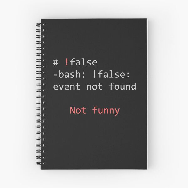 Artikelvorschau, Negate False - Not Funny -! Falscher Witz für Terminal Geeks entworfen und verkauft von mstfcntrk.