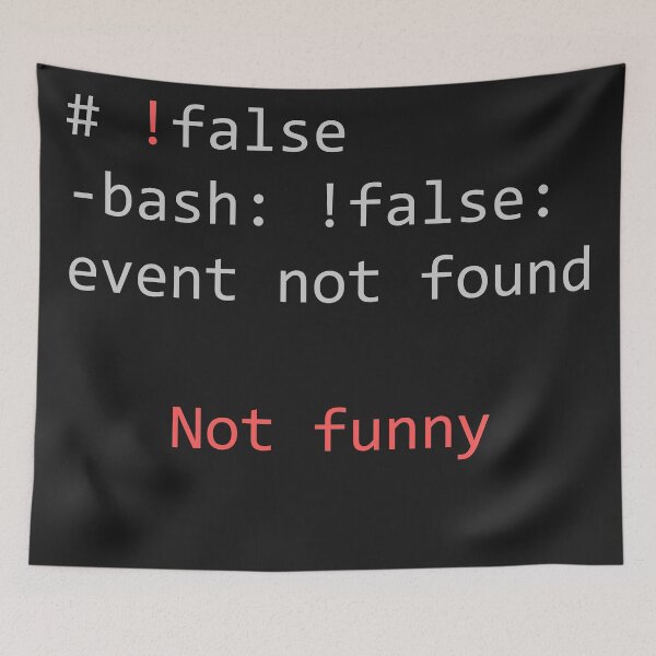 Item preview, Negate False - Not Funny - !false joke for Terminal Geeks designed and sold by mstfcntrk.
