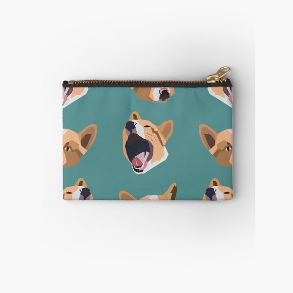 Item preview, Corgi happy faces pattern designed and sold by Bug & Brush.