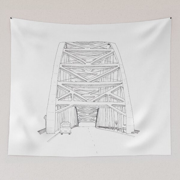 Item preview, Tyne Bridge line art designed and sold by marie scowen.