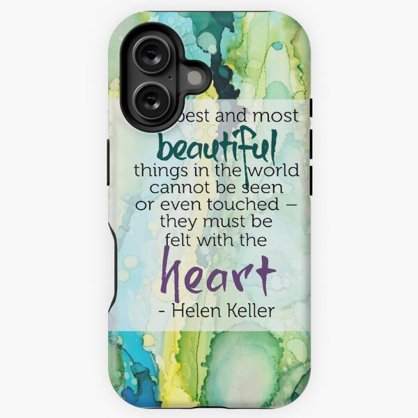 Inspirational Quote - Alcohol Ink iPhone Tough Case