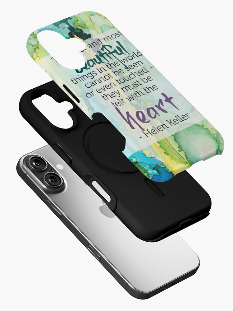 Thumbnail 2 of 4, iPhone Case, Inspirational Quote - Alcohol Ink designed and sold by qwollock.