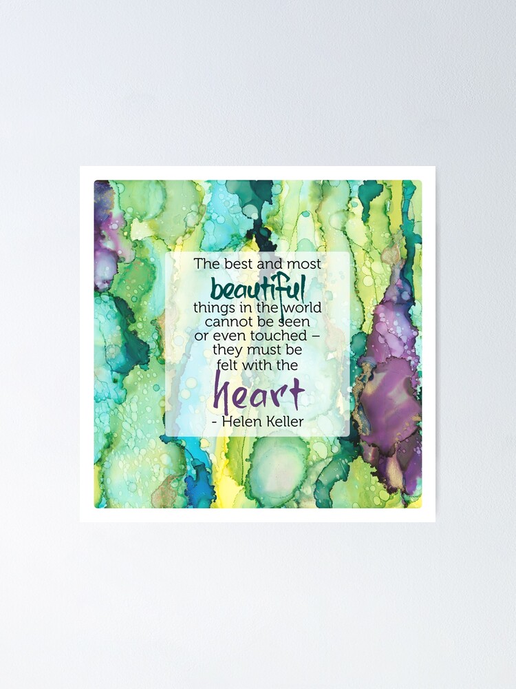 Thumbnail 1 of 3, Poster, Inspirational Quote - Alcohol Ink designed and sold by qwollock.
