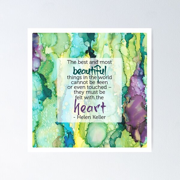 Inspirational Quote - Alcohol Ink Poster