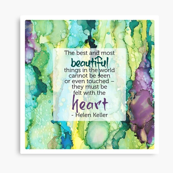 Inspirational Quote - Alcohol Ink Canvas Print