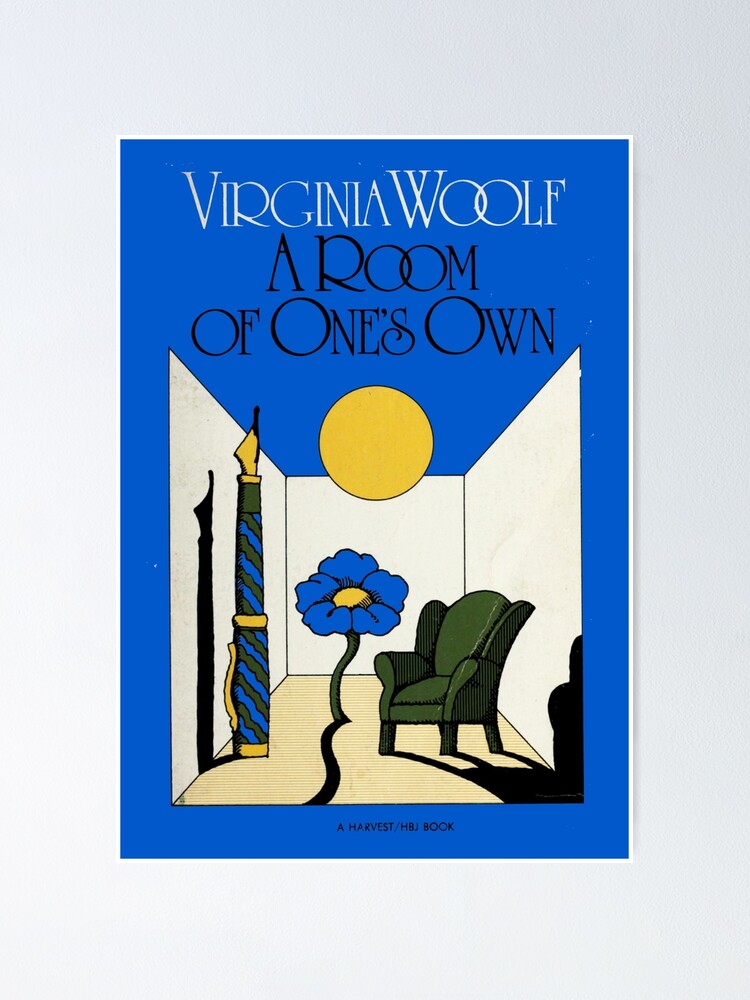 High Resolution A Room Of One S Own Virginia Woolf Vintage Book Cover Poster By Buythebook86 Redbubble