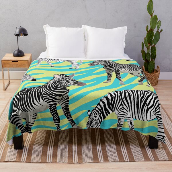 Item preview, Zebra Blue Yellow Design designed and sold by RoyalSunGate.