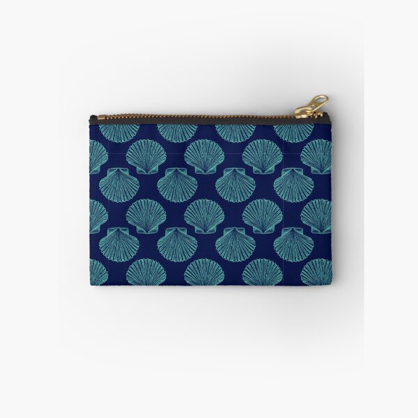 Item preview, Dark Blue and Seafoam Seashell Pattern designed and sold by Candice Davis.