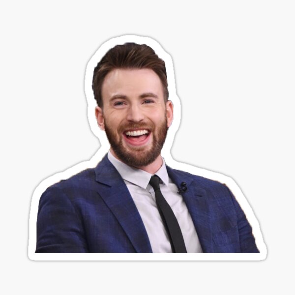 Chris Evans Smiling Sticker