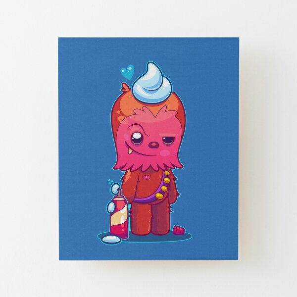 Whip Cream Whoopee Wood Mounted Print