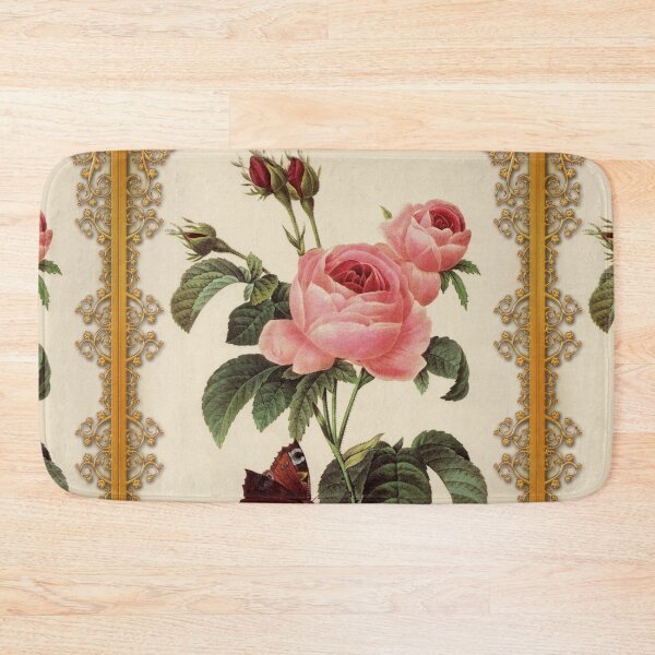 Item preview, Botanical print, on old book page - Roses 1 designed and sold by Art by Lilia.